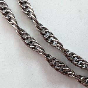 ⭐️ Vintage Silver Tone Rope Chain Necklace